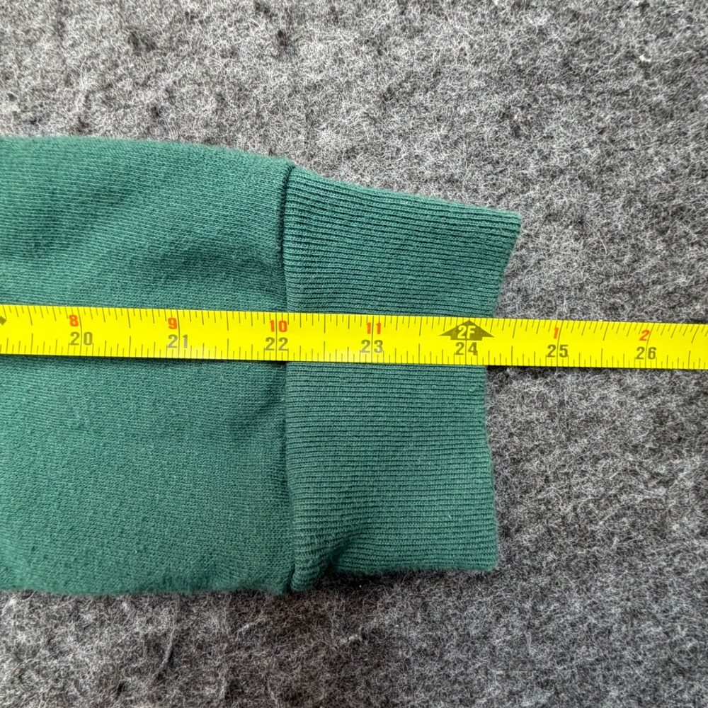 PINK Victoria's Secret Hoodie Women L Green Sherpa Lined Pullover Sweatshirt - Picture 11 of 11